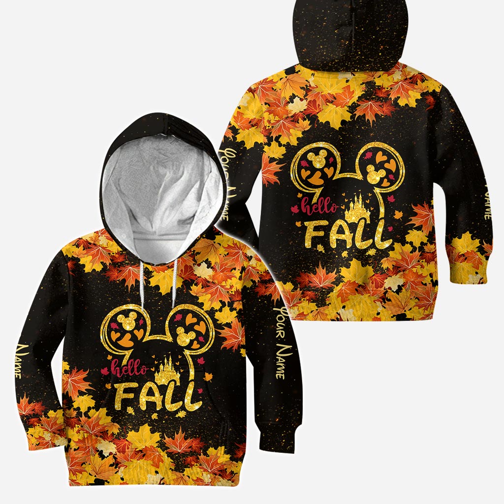 Hello Fall - Personalized Mouse Hoodie and Leggings