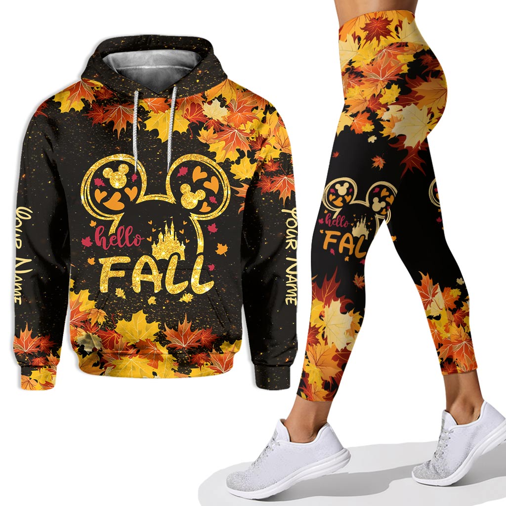 Hello Fall - Personalized Mouse Hoodie and Leggings