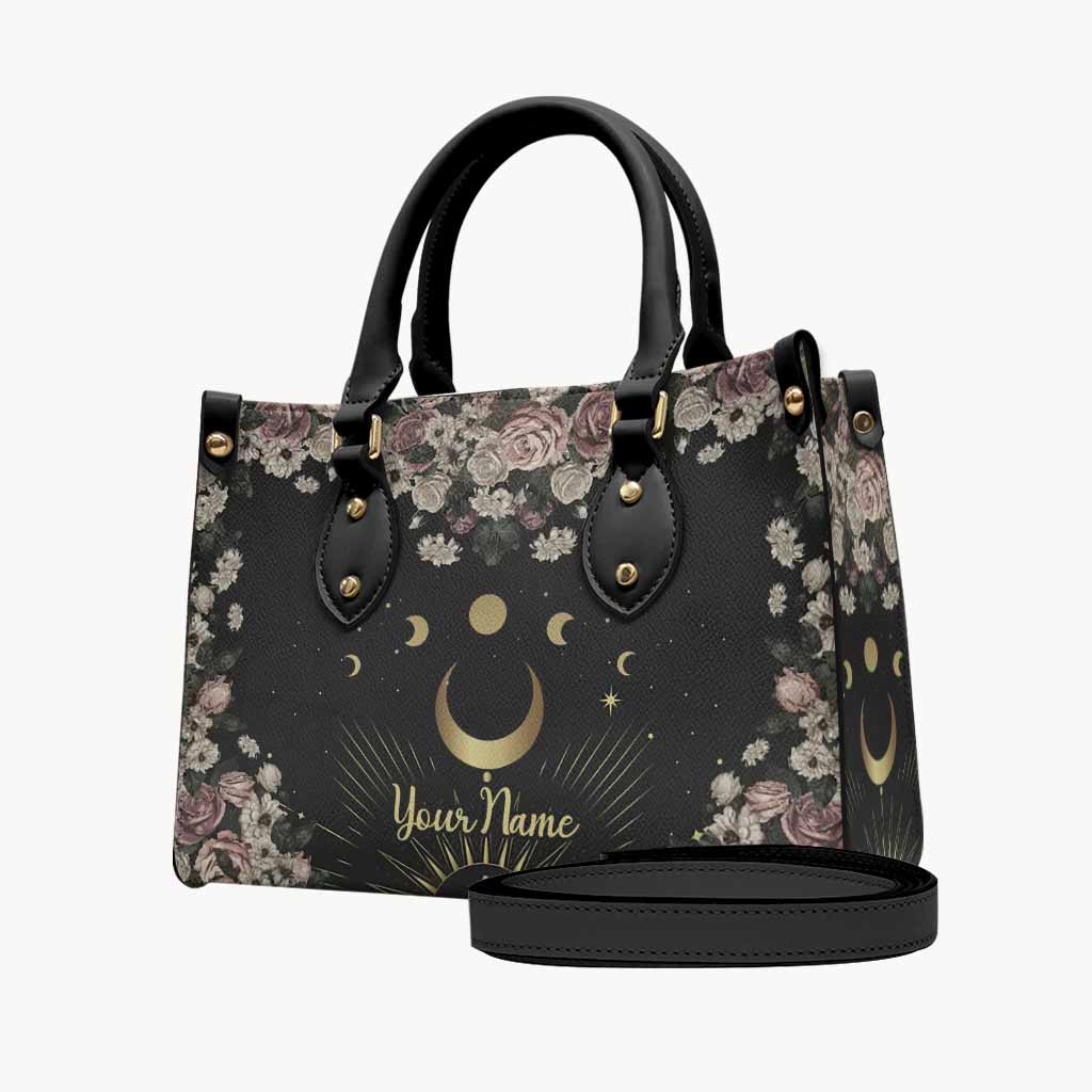 Moon Phase - Personalized Witch Leather Handbag