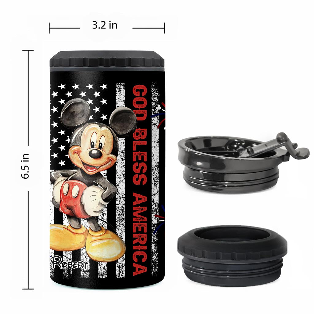 July Mouse - Personalized Mouse Can Cooler