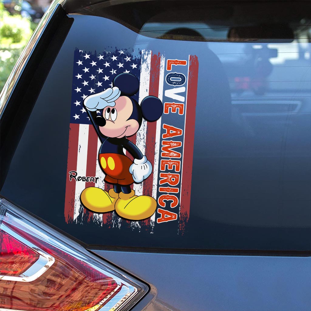 July Mouse - Personalized Mouse Decal Full