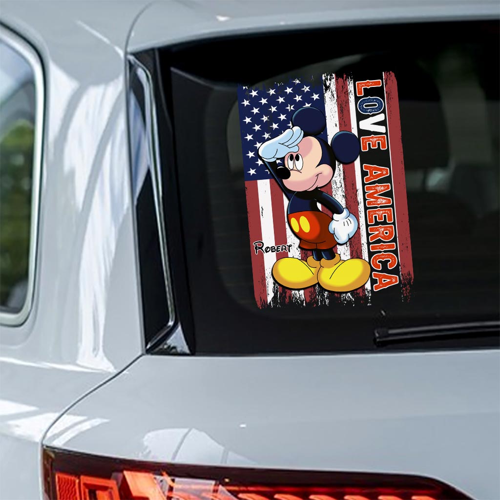 July Mouse - Personalized Mouse Decal Full