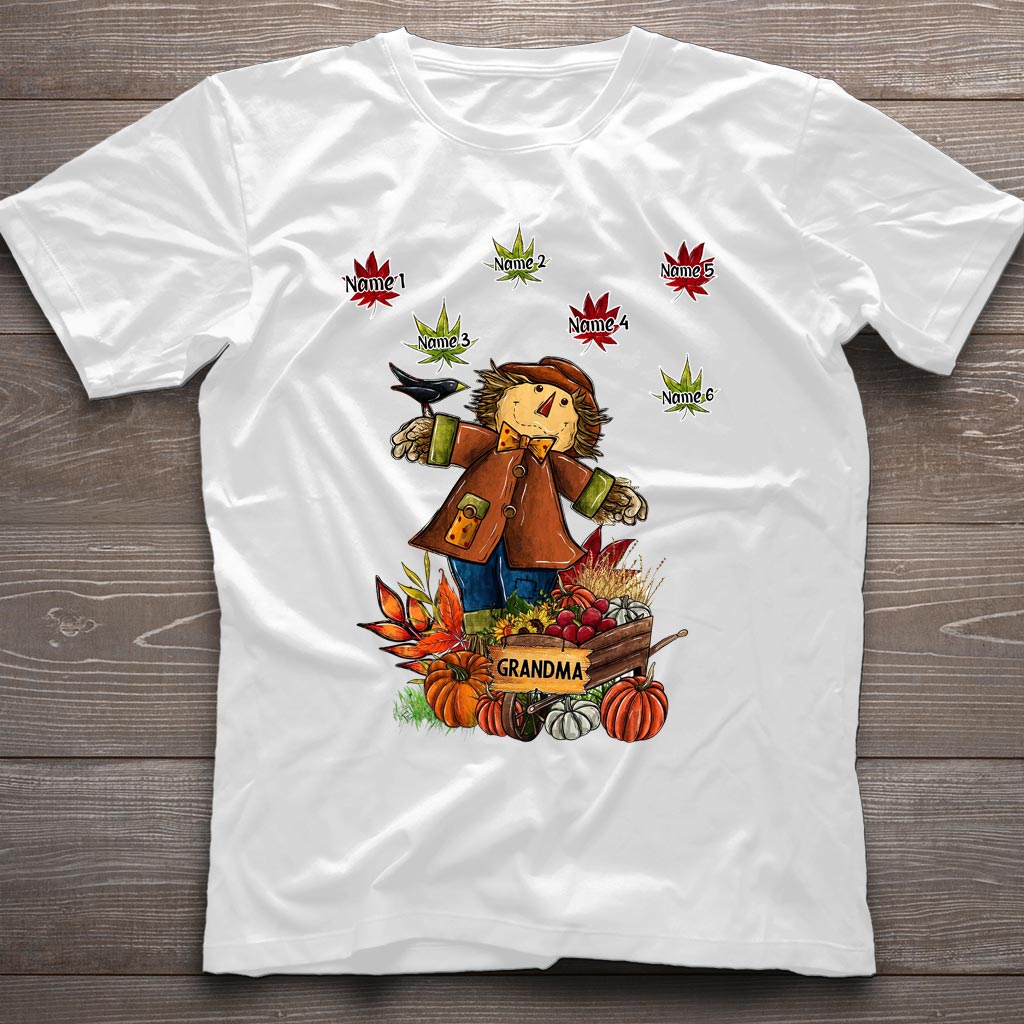 Grandma - Personalized Fall Grandma T-shirt and Hoodie
