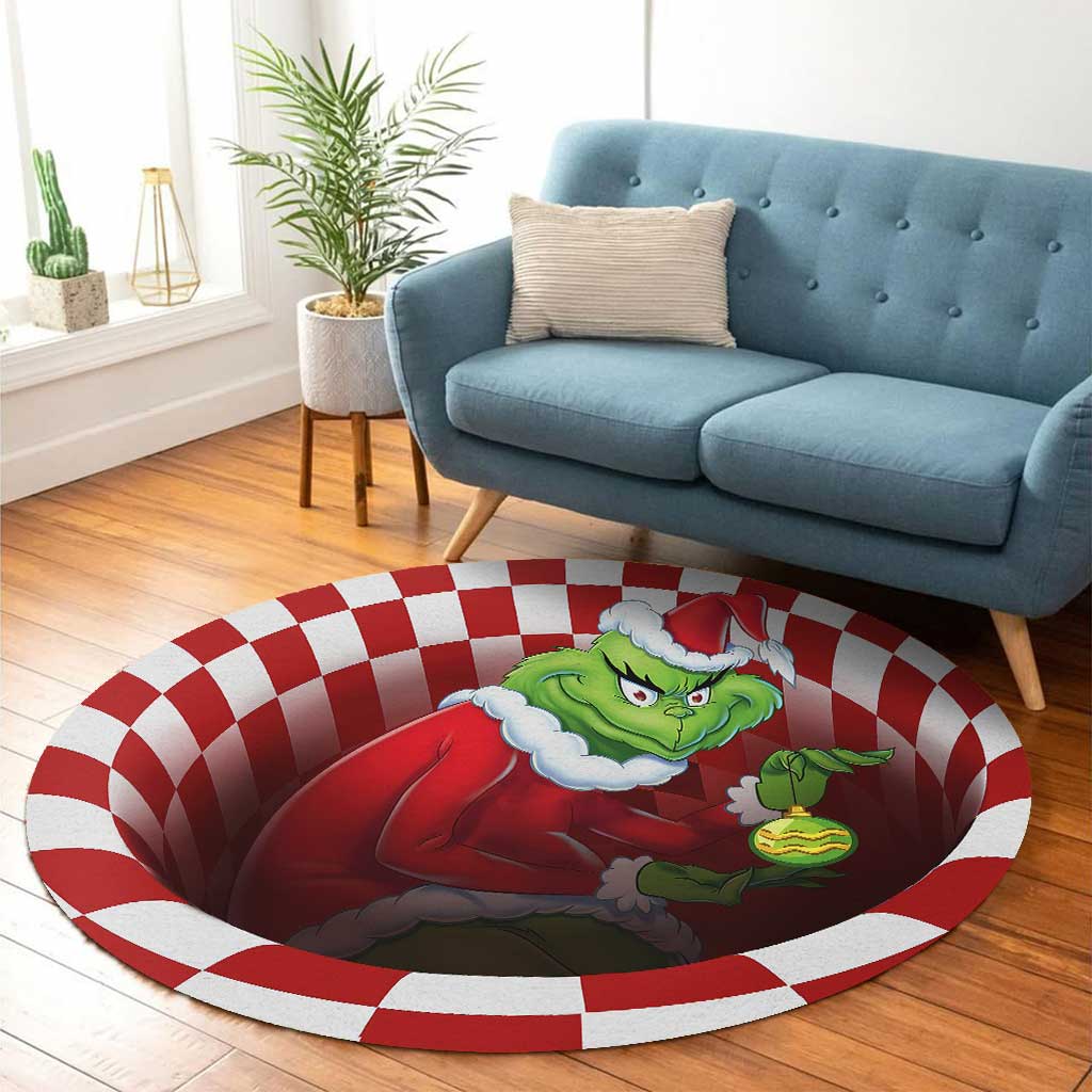 A Little Social Interaction - Christmas Stole Christmas Round Rug