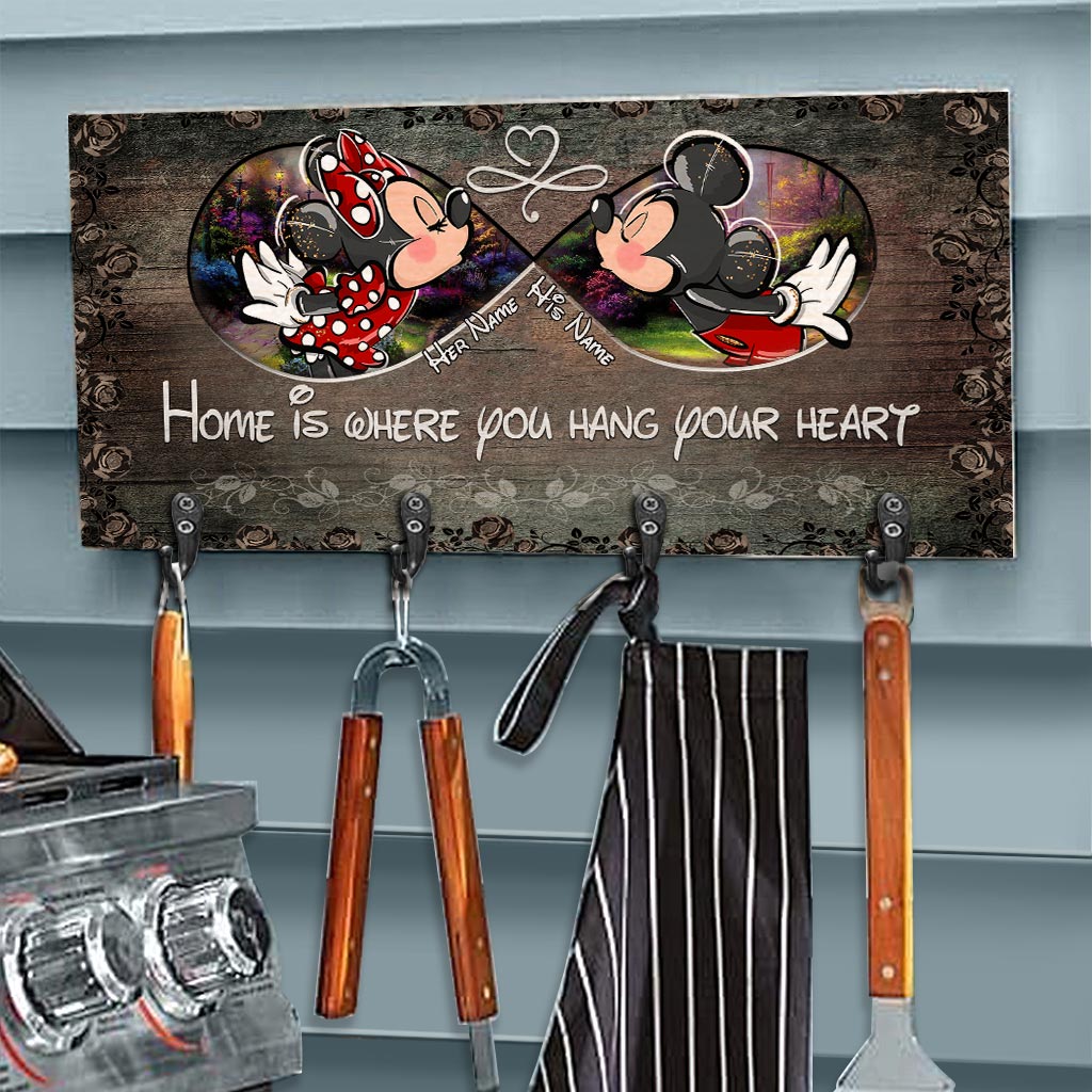 Home Is Where You Hang - Personalized Mouse Key Rack