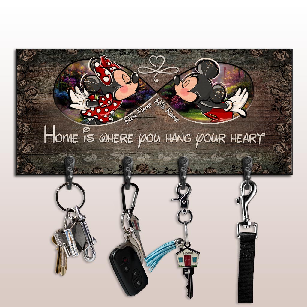 Home Is Where You Hang - Personalized Mouse Key Rack