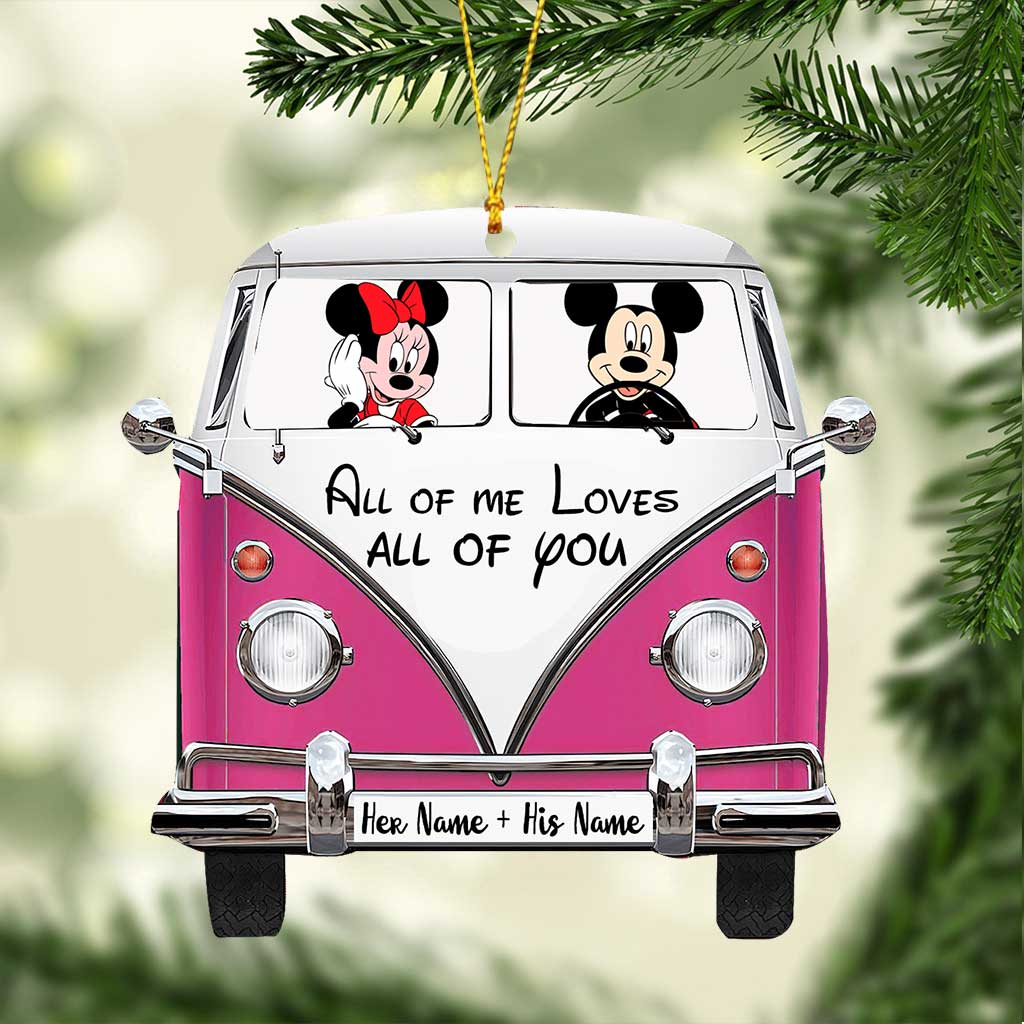 All Of Me - Personalized Christmas Mouse Ornament (Printed On Both Sides)