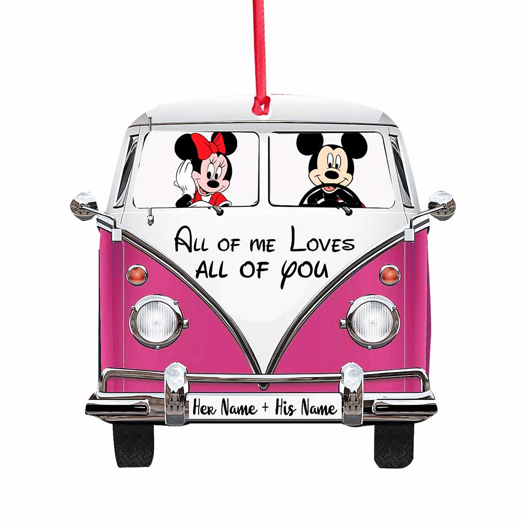 All Of Me - Personalized Christmas Mouse Ornament (Printed On Both Sides)