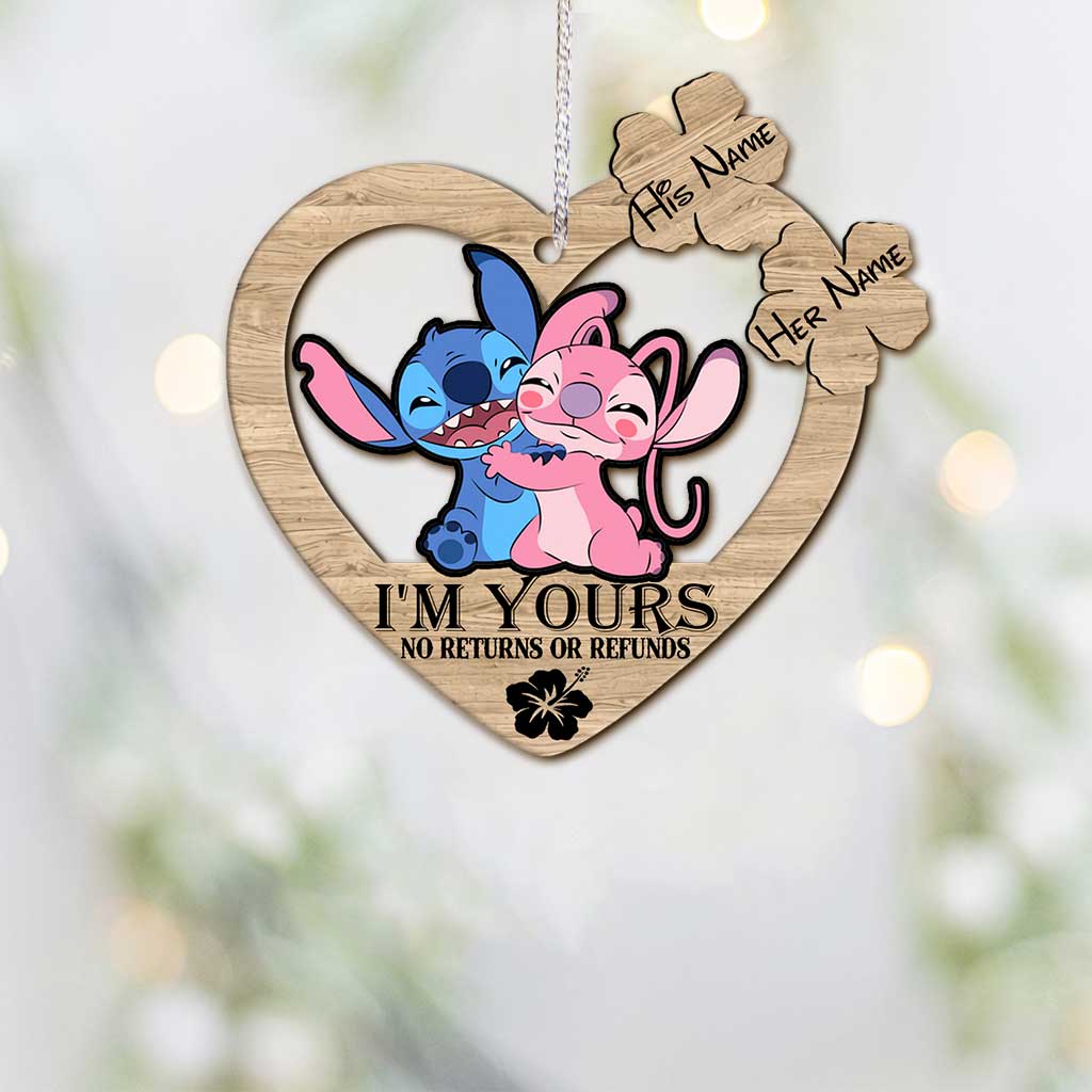 I’m Yours - Personalized Christmas Ohana Ornament (Printed On Both Sides)