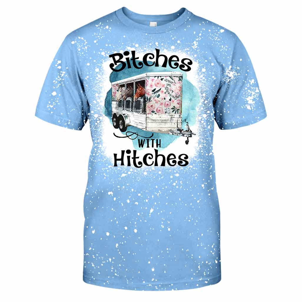 Horse Girl Floral Hitches - Handmade Bleached Shirts