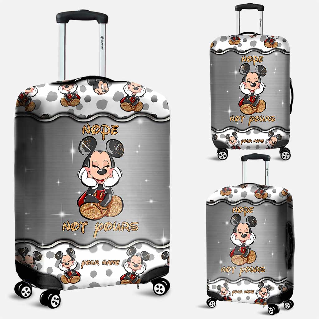 Nope Not Yours - Personalized Mouse Luggage Cover