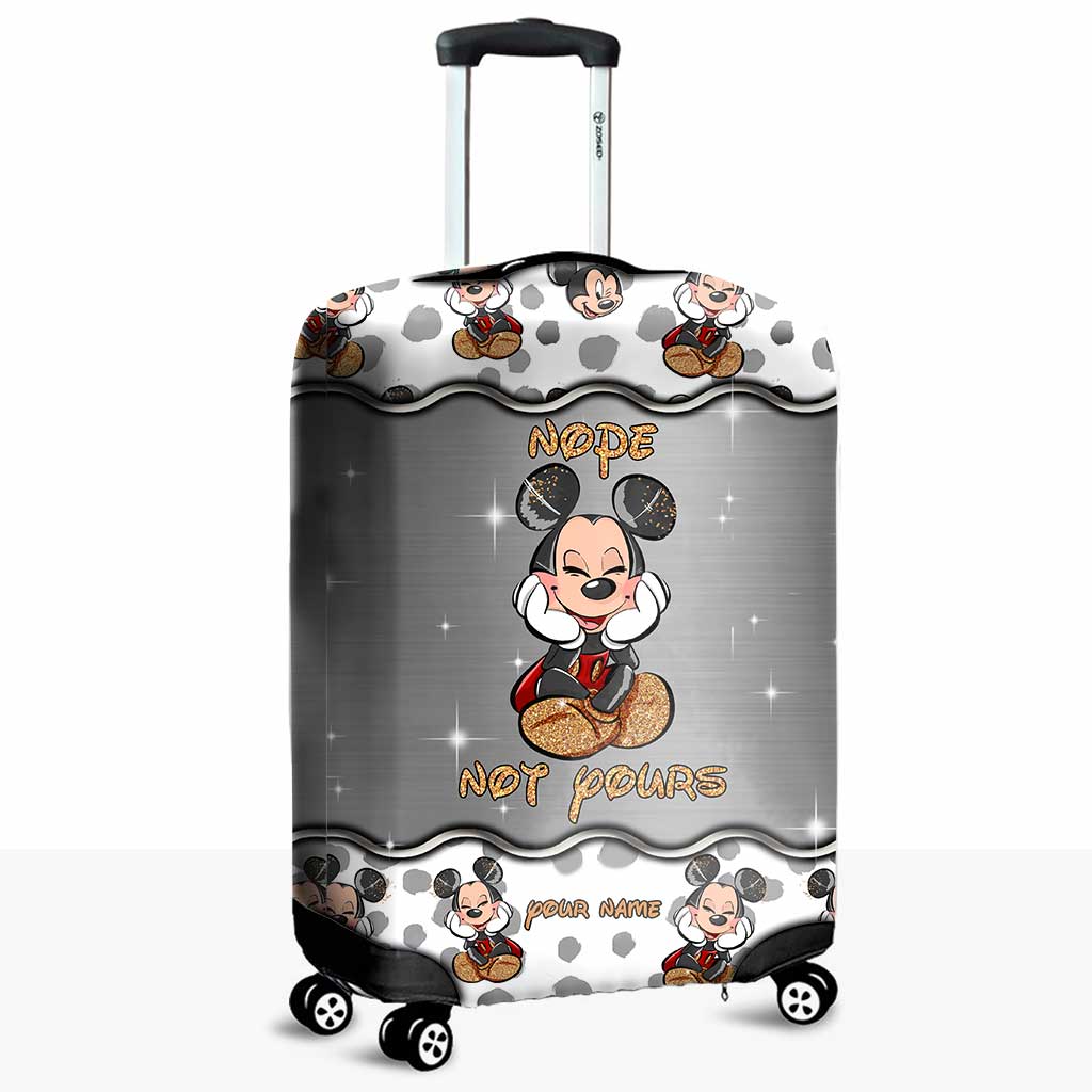 Nope Not Yours - Personalized Mouse Luggage Cover