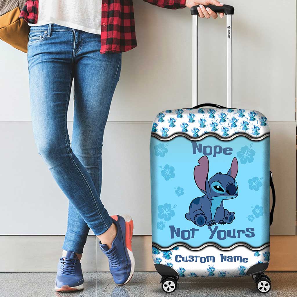 Nope Not Yours - Personalized Ohana Luggage Cover