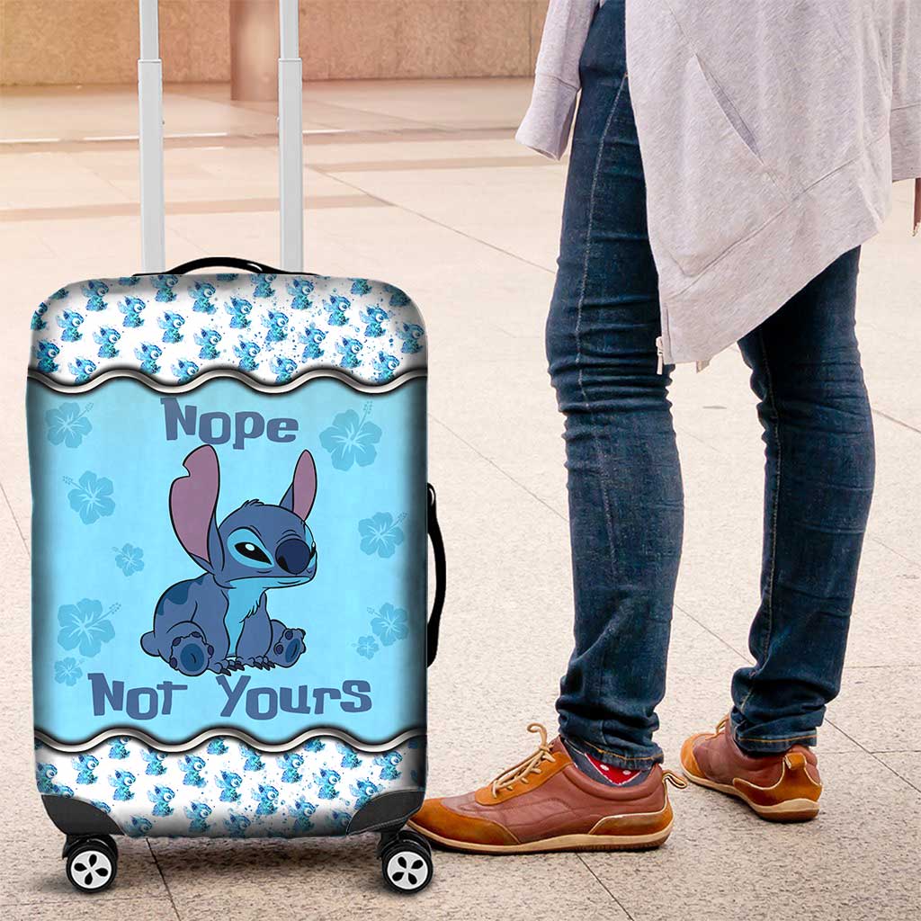 Nope Not Yours - Personalized Ohana Luggage Cover