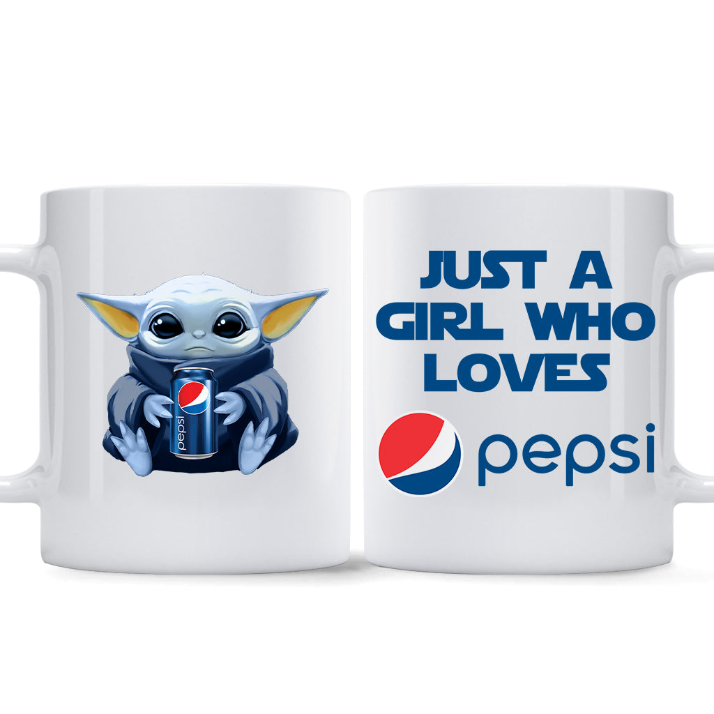 Just A Girl Who Loves Soft Drink Blue Soft Drink Mug