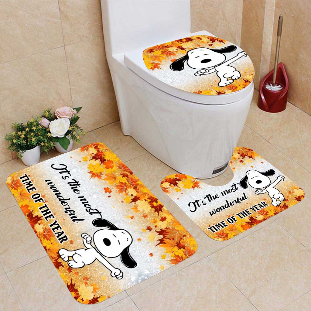 It's The Most Wonderful Time - Bathroom Curtain & Mats Set