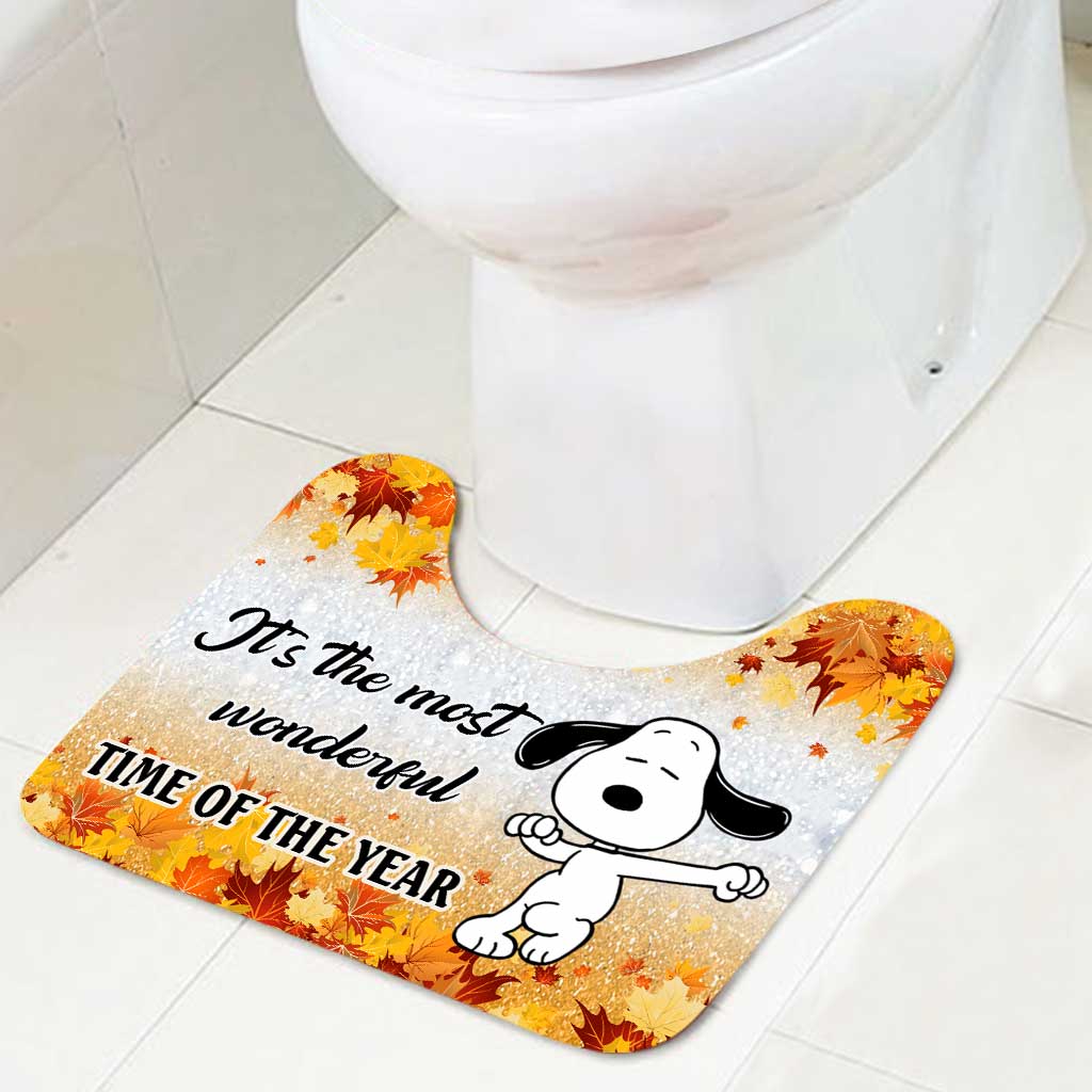 It's The Most Wonderful Time - Bathroom Curtain & Mats Set