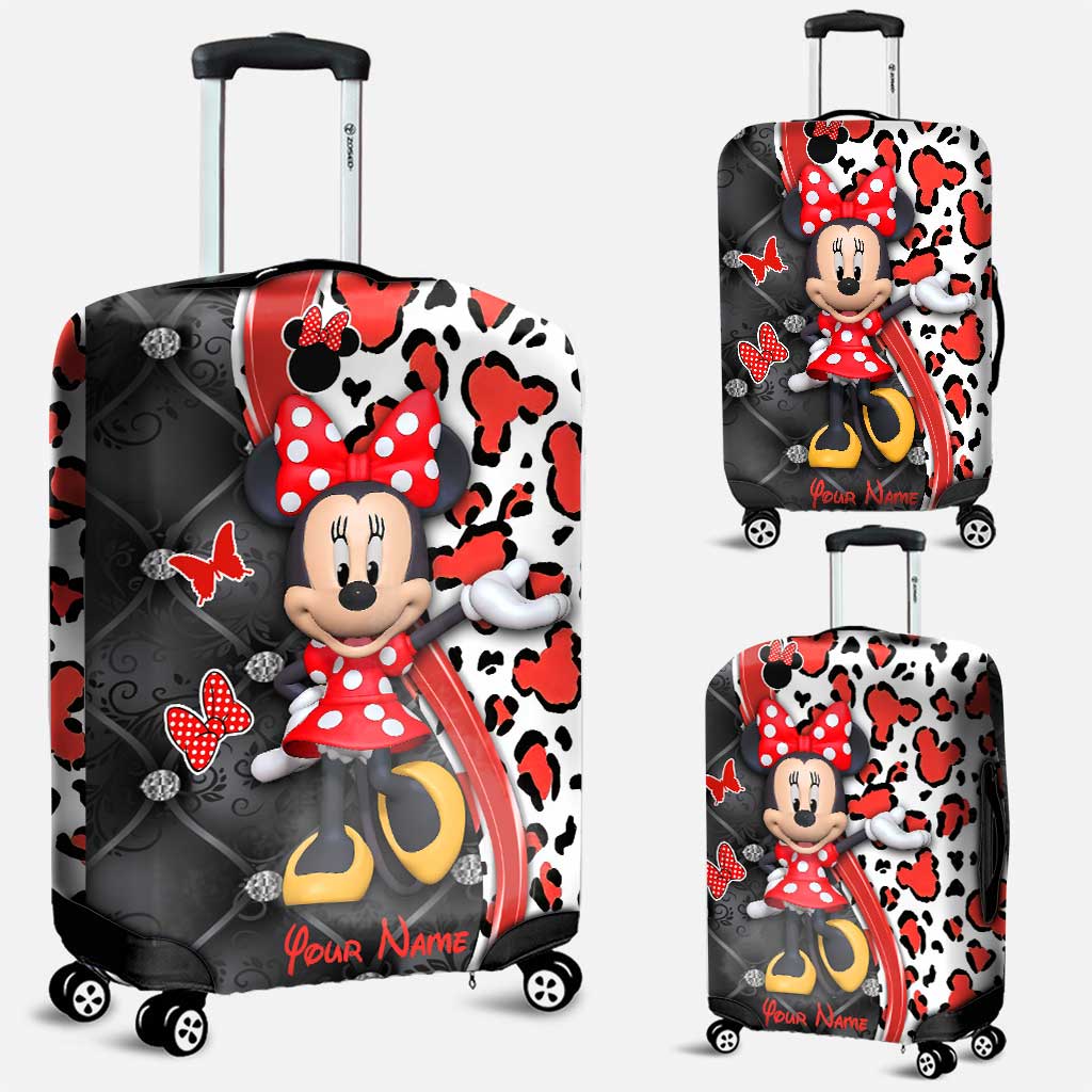 Love Travelling - Personalized Mouse Luggage Cover