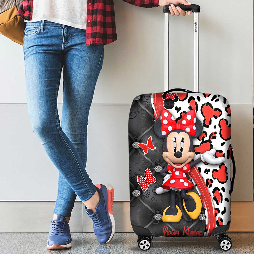 Love Travelling - Personalized Mouse Luggage Cover