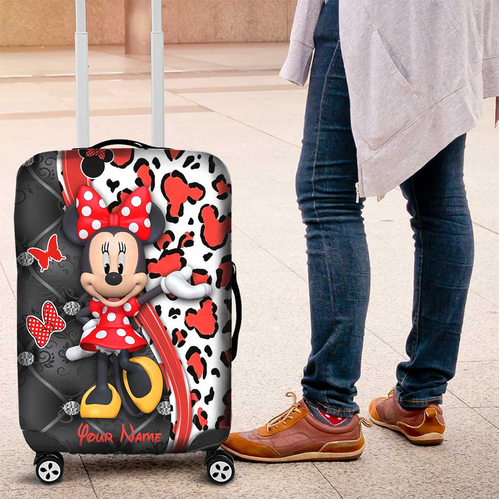 Love Travelling - Personalized Mouse Luggage Cover