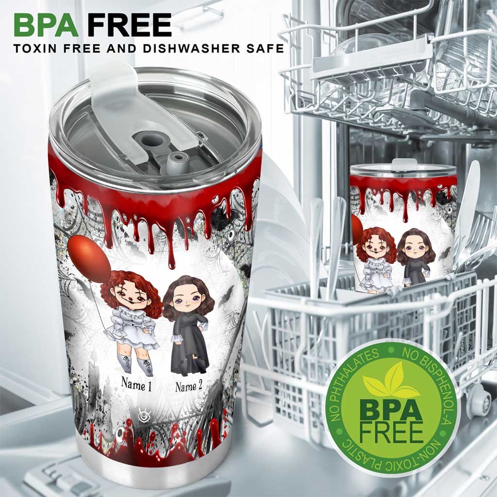 Ghost Sisters - Personalized Halloween Bestie Tumbler