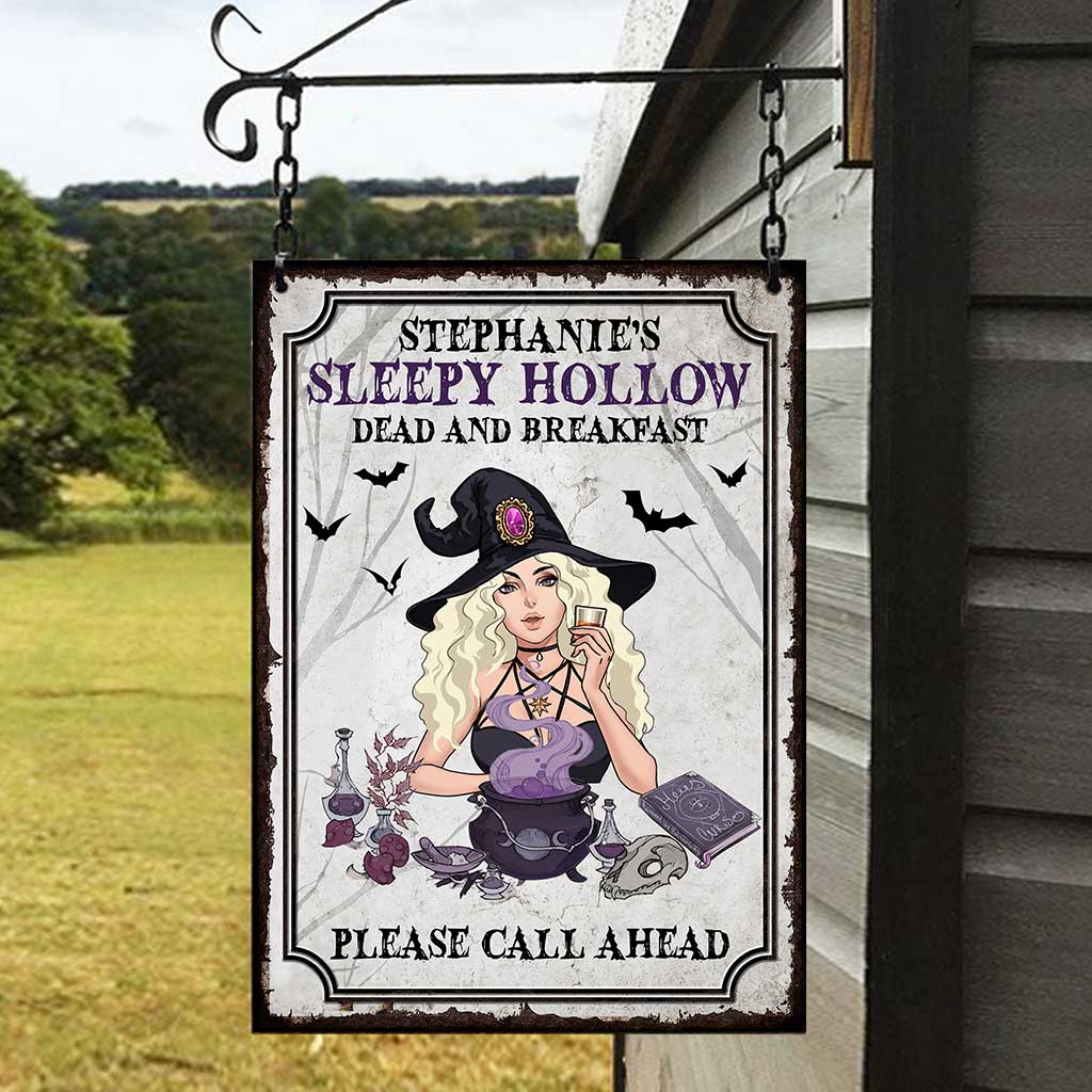 Sleepy Hollow - Personalized Witch Rectangle Metal Sign