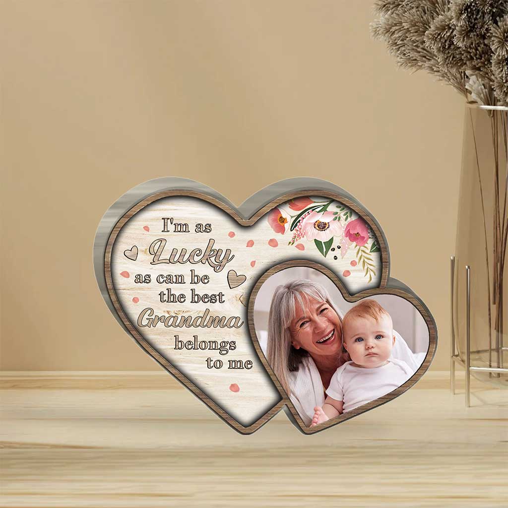 I'm As Lucky As Can Be - Personalized Mother's Day Grandma Custom Shaped Acrylic Plaque