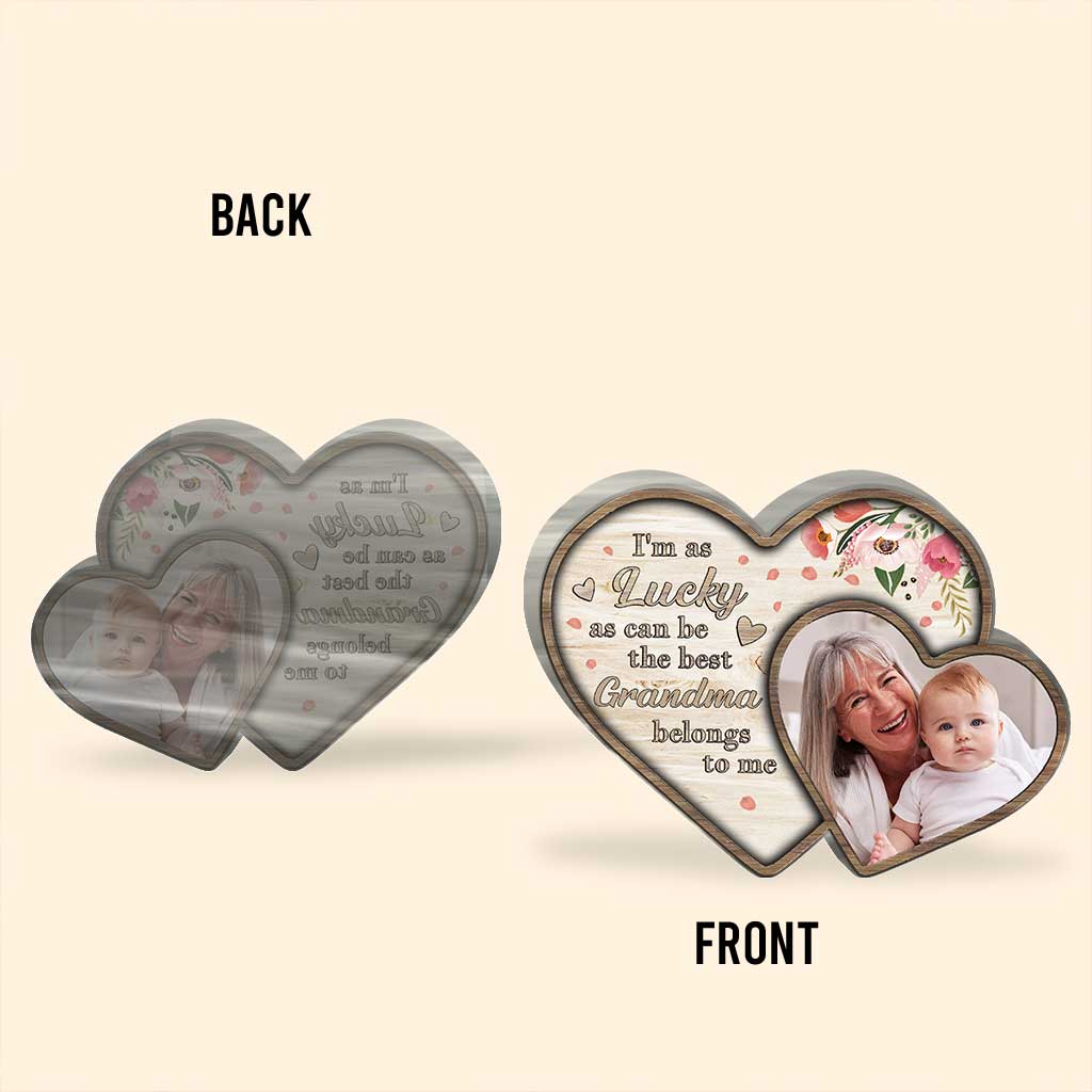 I'm As Lucky As Can Be - Personalized Mother's Day Grandma Custom Shaped Acrylic Plaque