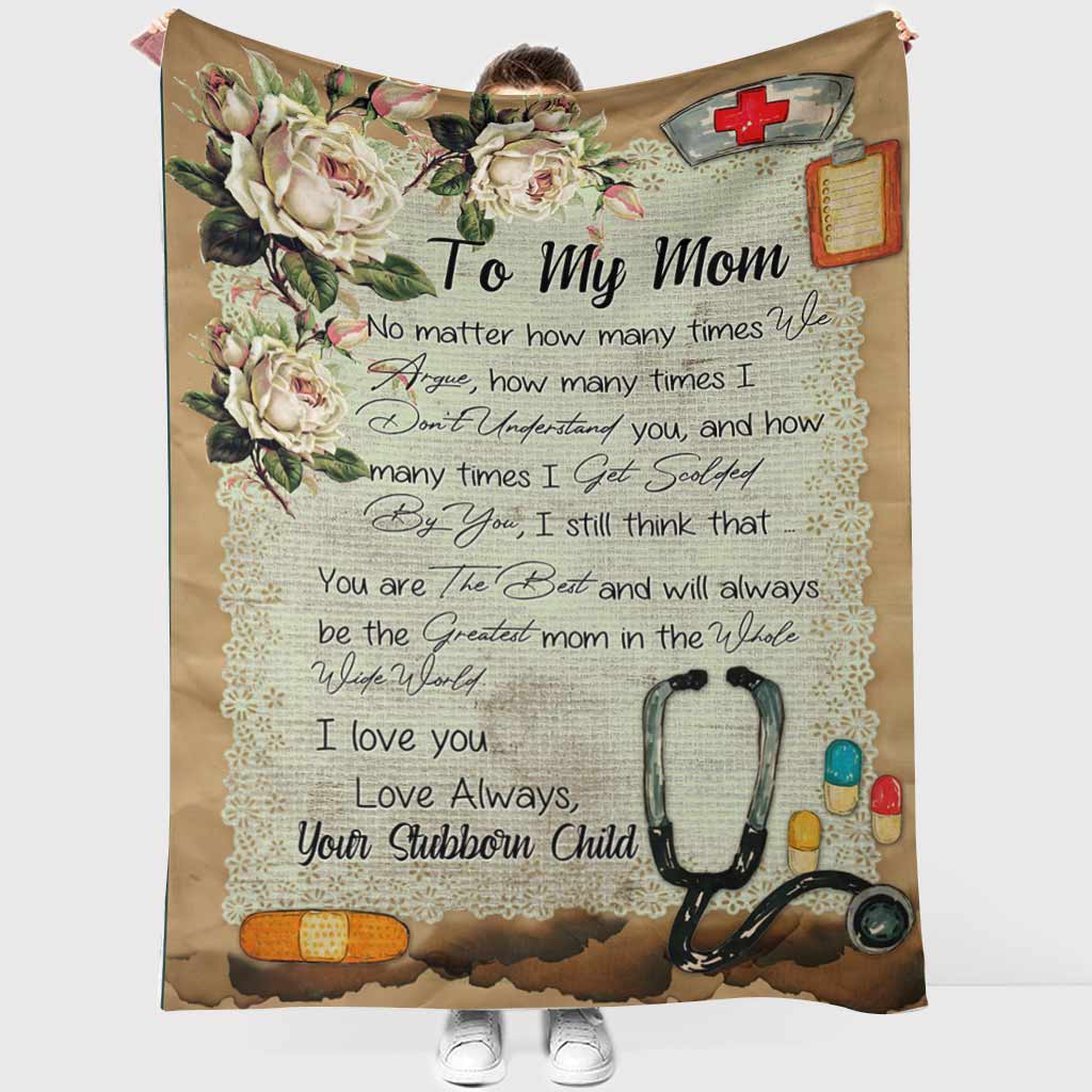 To My Mom - Nurse Blanket