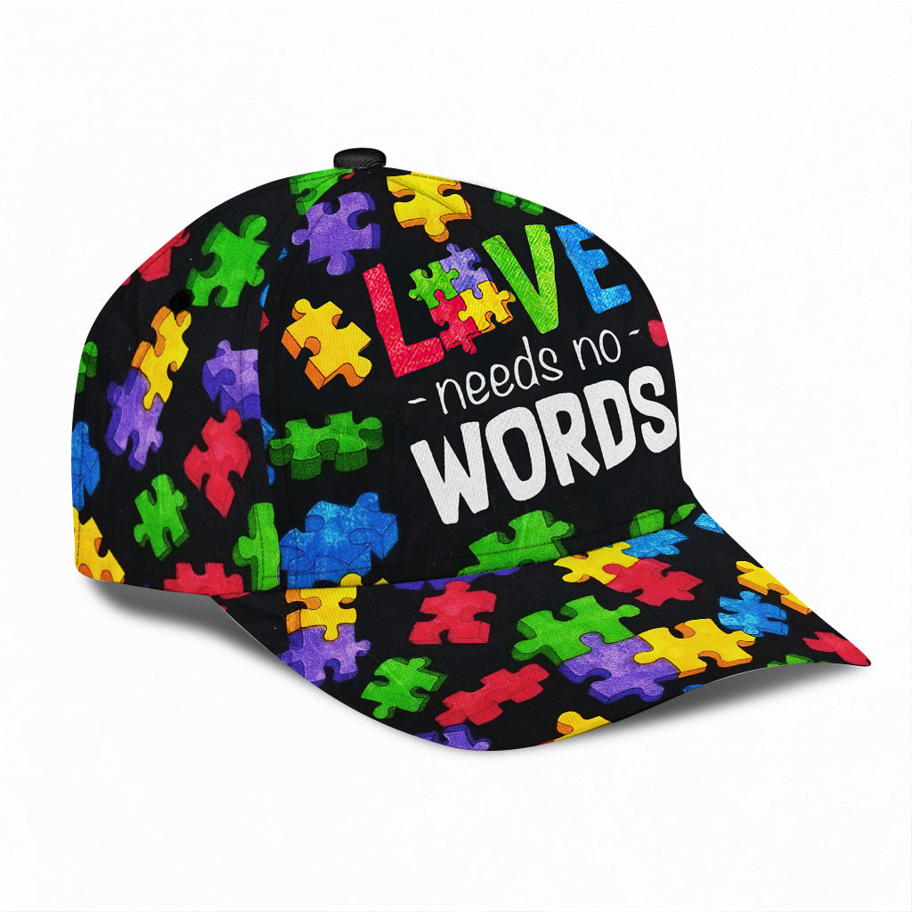 Love Needs No Words - Autism Awareness Cap