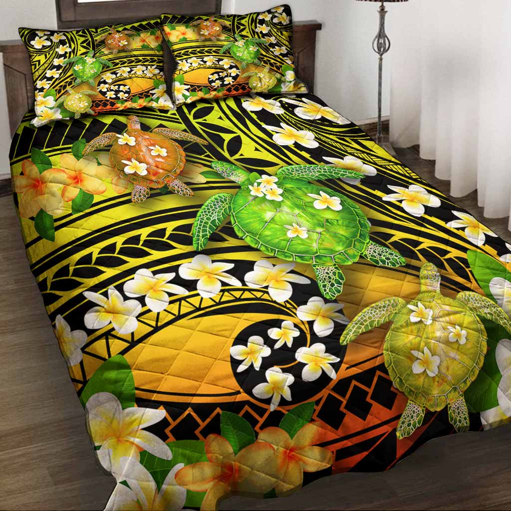 Hi Hawaii - Turtle Quilt Bed Set