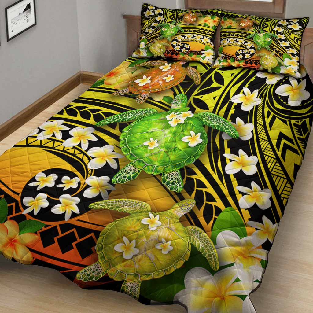 Hi Hawaii - Turtle Quilt Bed Set