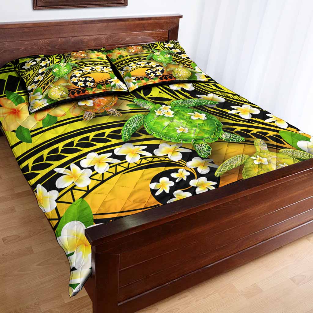 Hi Hawaii - Turtle Quilt Bed Set