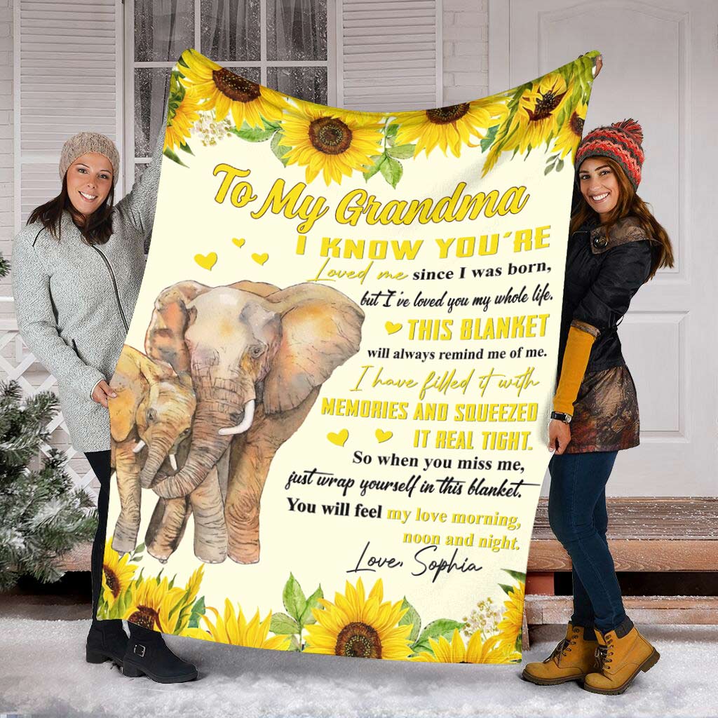 I've Loved You My Whole Life - Personalized Mother's Day Grandma Blanket