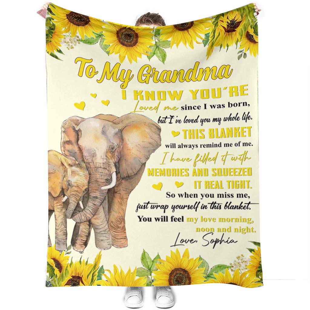I've Loved You My Whole Life - Personalized Mother's Day Grandma Blanket