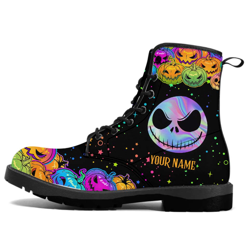 Pumpkin King - Personalized Nightmare Leather Boots