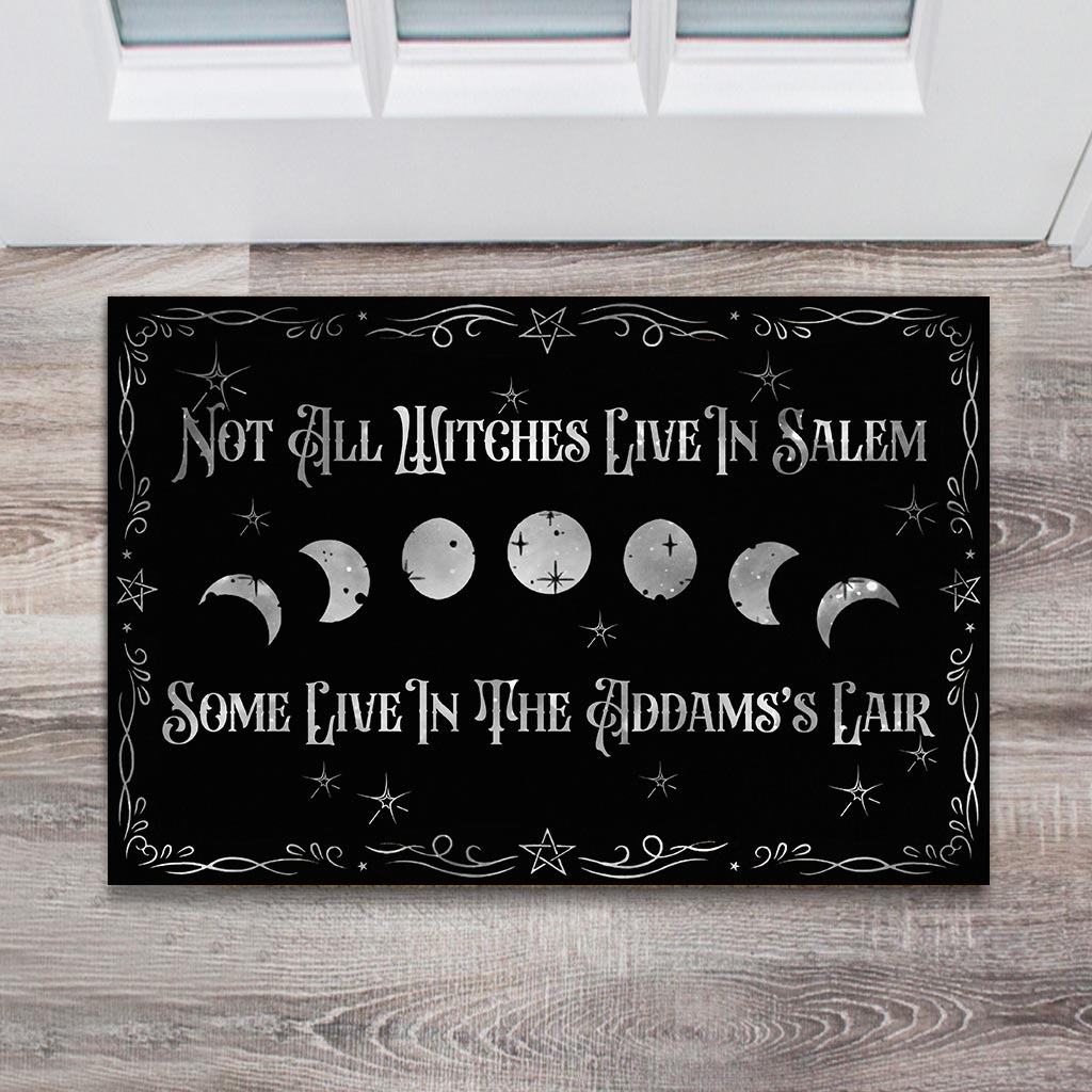 Not All Witches Live In Salem - Personalized Halloween Doormat