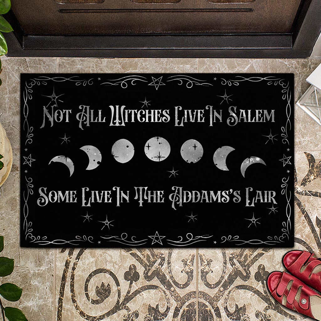 Not All Witches Live In Salem - Personalized Halloween Doormat