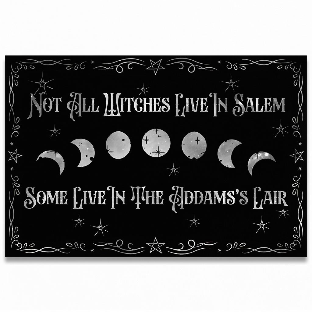 Not All Witches Live In Salem - Personalized Halloween Doormat