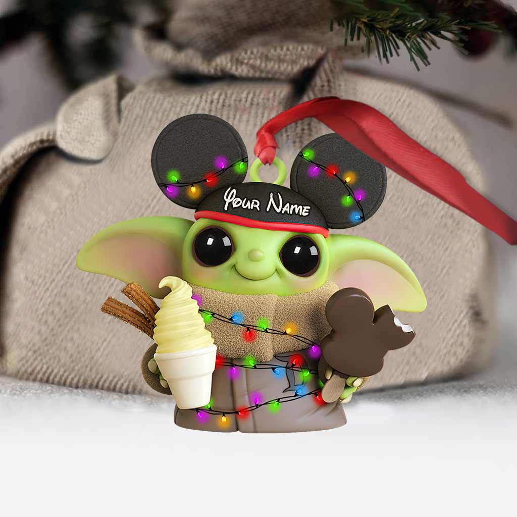 All I Want For Christmas - Personalized Mouse Ornament (Printed On Both Sides)