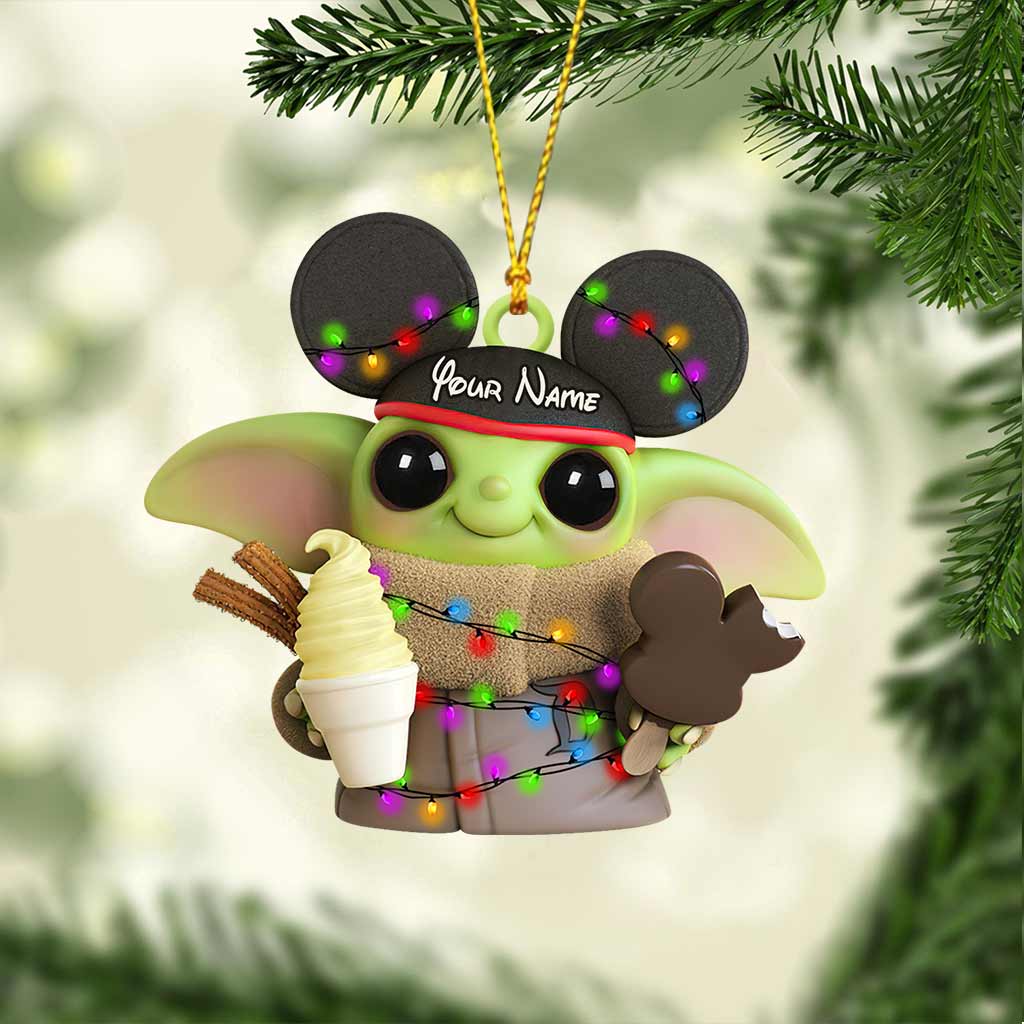 All I Want For Christmas - Personalized Mouse Ornament (Printed On Both Sides)