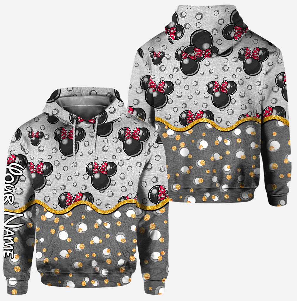 Cute Mouse Ears - Personalized Hoodie And Leggings