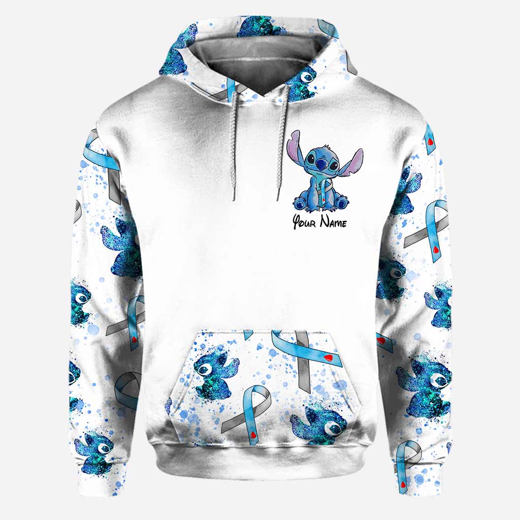 I Wear Blue - Personalized Diabetes Awareness Hoodie And Leggings