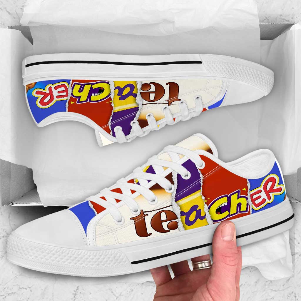 Teacher Teach Love Inspire - Low Top Shoes