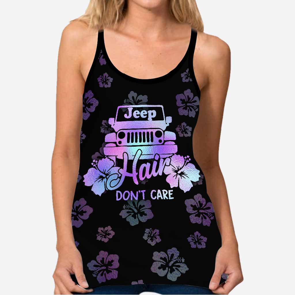 Jp Hair Don't Care - Car Cross Tank Top