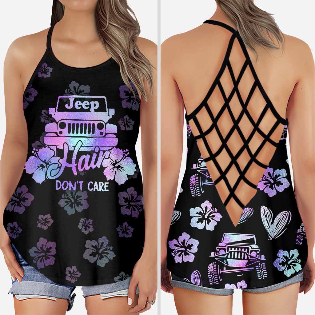 Jp Hair Don't Care - Car Cross Tank Top