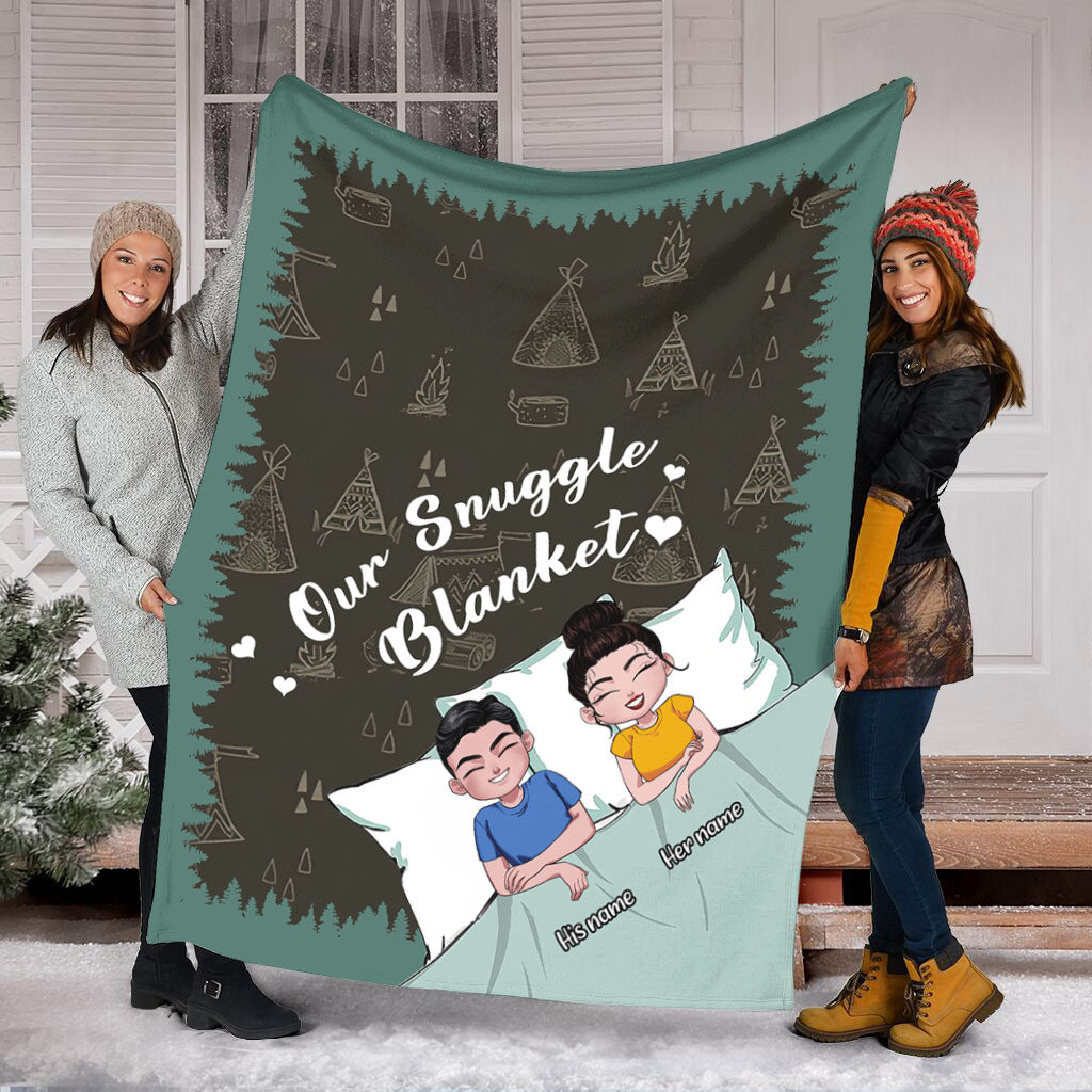 Our Snuggle Camping Blanket - Personalized Blanket