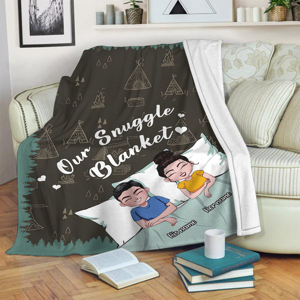 Our Snuggle Camping Blanket - Personalized Blanket