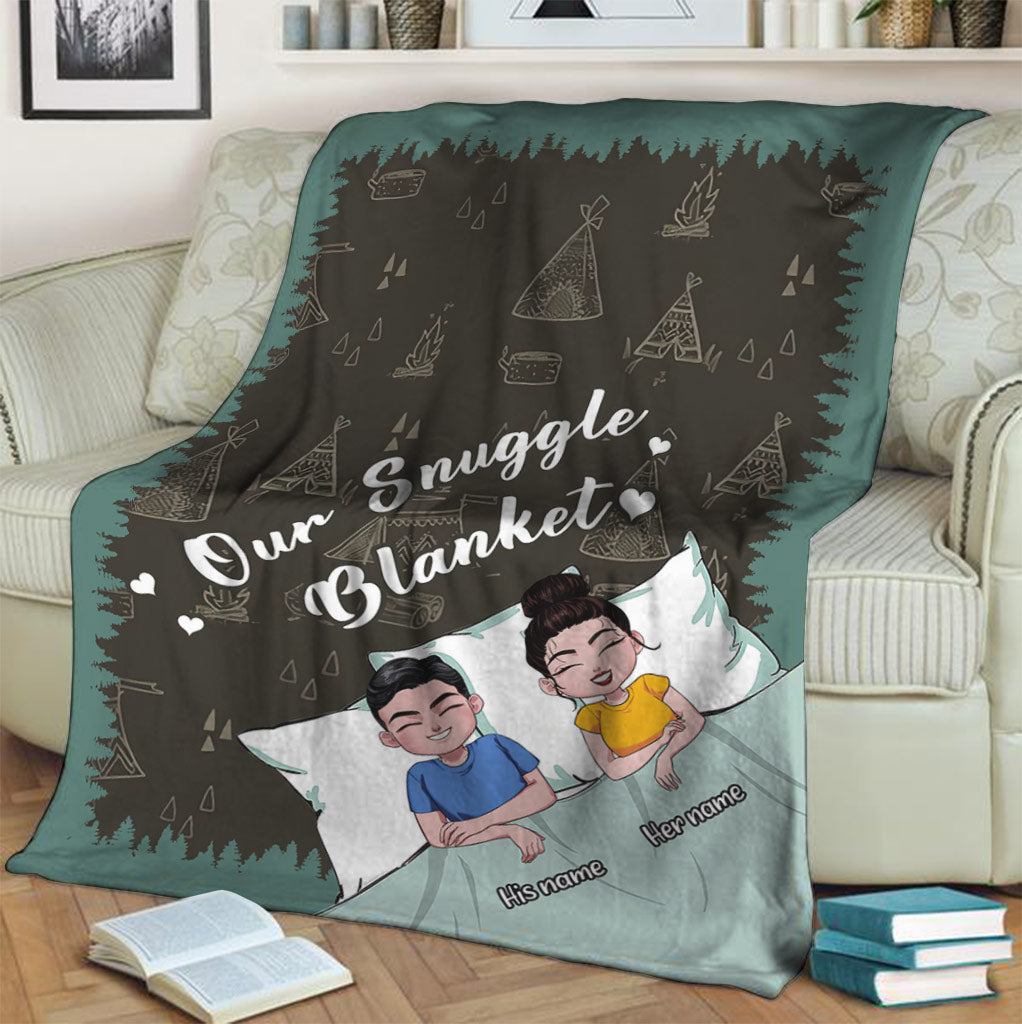 Our Snuggle Camping Blanket - Personalized Blanket