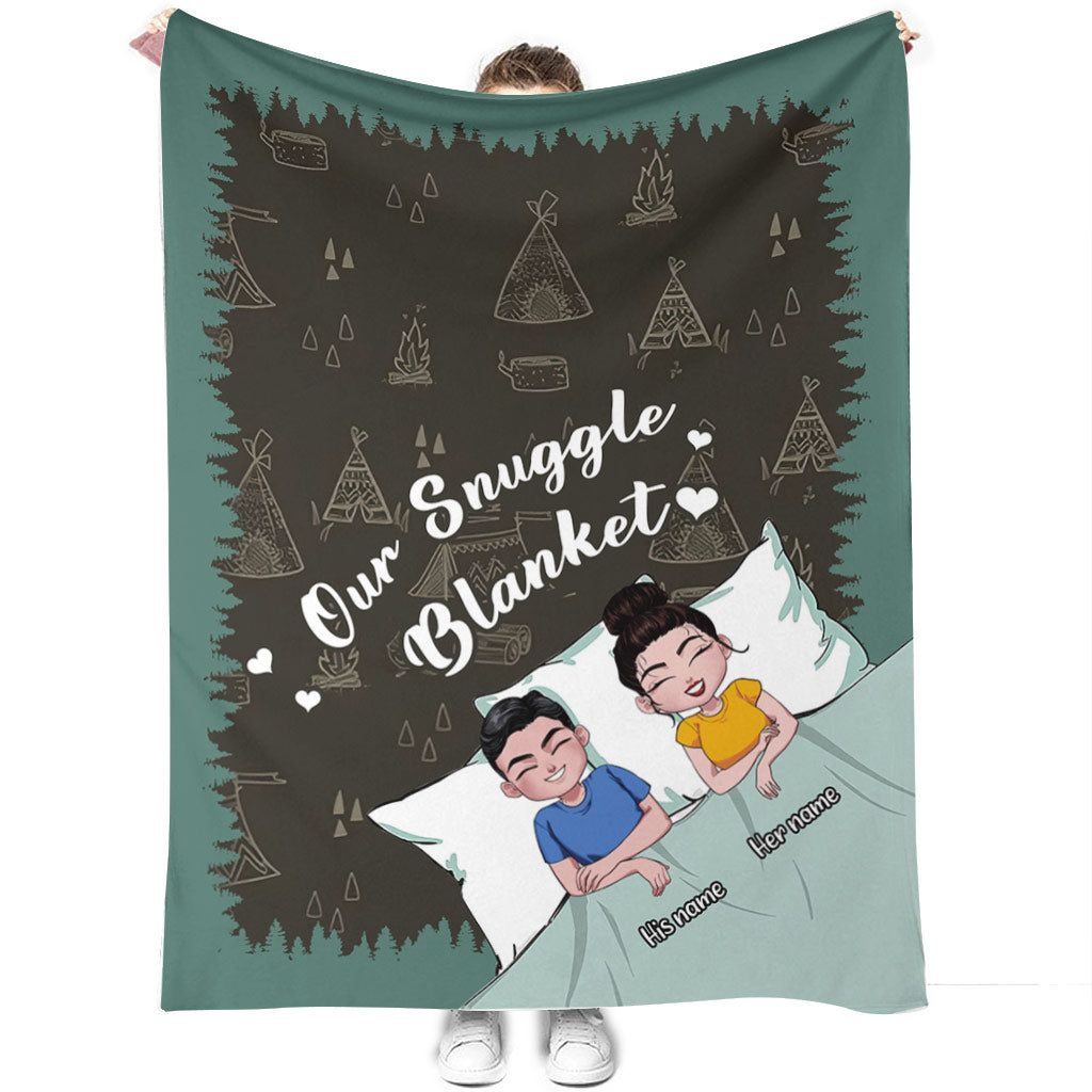 Our Snuggle Camping Blanket - Personalized Blanket